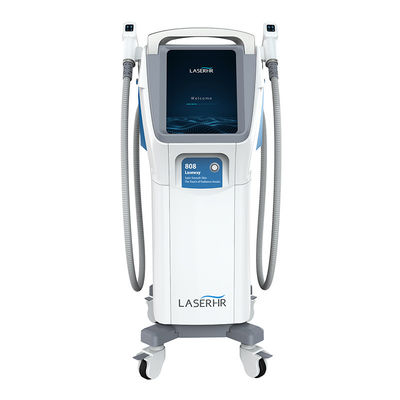 kopen 600W 2000W 808nm diode permanente laserhaarverwijderingsmachine met dubbele handgreep online vervaardiging