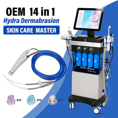 kopen 14 in 1 Multifunctionele Hydra huidverzorgingsmachine Microdermabrasie Peeling en Water Peeling voor diepe huidreiniging en voeding online vervaardiging