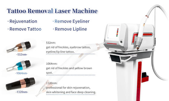 kopen Los Alle Pigmentproblemen Multifunctionele Nd Yag Laser Tattoo Verwijderingsmachine met Meerdere Golflengtes online vervaardiging