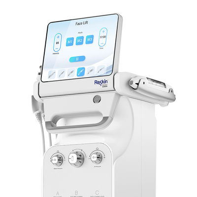 kopen 30LF Flow huidverzorging Hydra gezichtsmachine met 6 handstukken Voor schoonheidssalon online vervaardiging