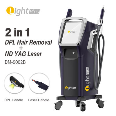 kopen 2 in 1 OPT SHR IPL Yag Laser Pigment Removal Huidverjonging Haarverwijdering Schoonheidsmachine online vervaardiging