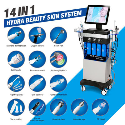 Multifunktioneel 14 In 1 Hydrafacial Dermabrasion Machine Met 10,4 inch Touch Screen
