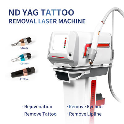 Mooi uitziende en multifunctionele Nd Yag laser tattoo verwijderingsmachine met kleurentouchscreen en meerdere golflengtes